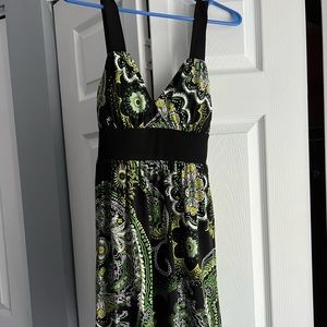Paisley Green Dress